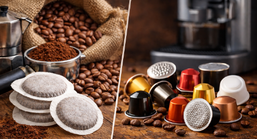 Cialde o capsule di caffè? Scopri differenze, caratteristiche, vantaggi e svantaggi dei due sistemi e scegli la soluzione migliore per la tua macchina da caffè